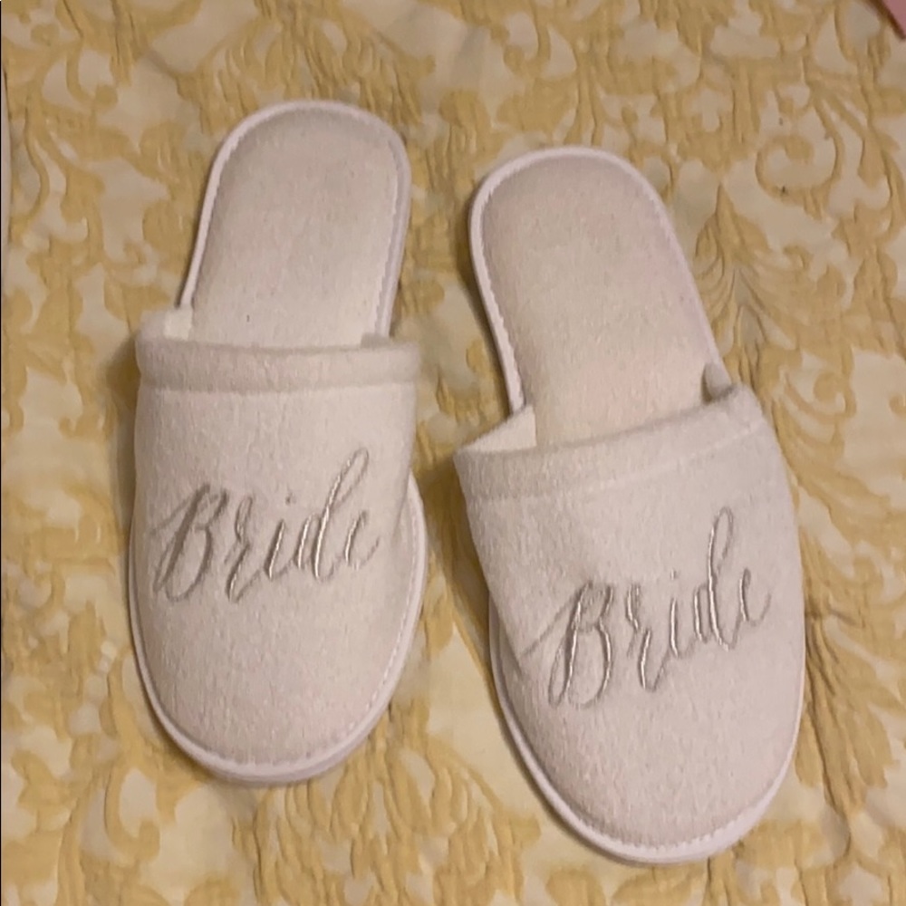 Brand new “bride” slippers